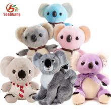 O urso de Koala feito sob encomenda azul / rosa / roxo / mini / gigante / bebê Panda, peluche macio do Natal encheu brinquedos do Koala com seu logotipo